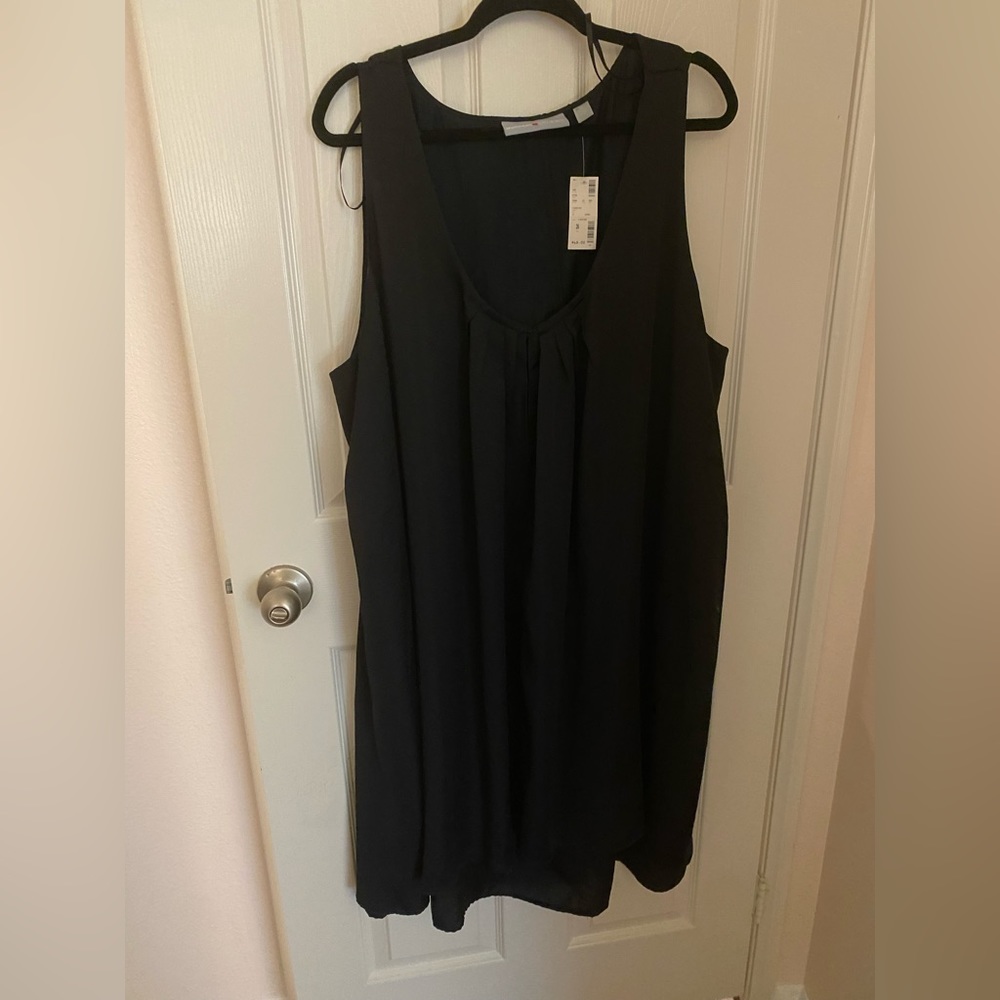 Black silky dress